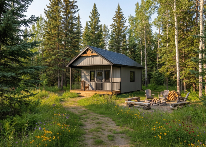 The Cabin Rendering forest img